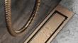 Unidrain Highline ramme - Brstet kobber - 700/10 mm