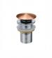 Noro Push bundventil uden overl�b - B�rstet kobber
