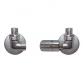 Kriss Corner Rum Plus ventils�t m/rumtermostat - H�jre - B�rstet st�l