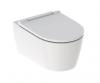 Geberit ONE v&aelig;gh&aelig;ngt toilet inkl. s&aelig;de, TurboFlush og KeraTect - Hvid