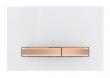 Geberit Sigma 50 Square betjeningsplade - Hvid/Rdguld