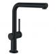 Hansgrohe Talis M54 kkkenarmatur m/L-tud og udtrk - Mat sort