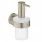 Grohe Essentials s�bedispenser inkl. holder - B�rstet nikkel