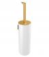 Pressalit Style toiletbrste t/vg eller gulv - Messing/hvid