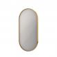 Sanibell Ink SP20 ovalt spejl m/ramme 40 x 80 cm - Brstet mat guld