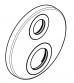 Hansgrohe Roset til Ecostat S - Mat sort