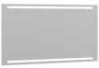 Dansani Level spejl m/LED og lysstyring - 120 cm