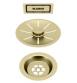 Blanco InFino strainer og firkantet overlbsskilt - Satin gold