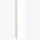 Dansani Luna 35 h�jskab m/tr�- og glashylder - Venstre - Hvid h�jglans