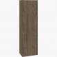 Dansani Luna 50 h�jskab m/tr�- og glashylder - H�jre - Brun eg