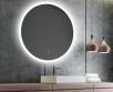 Sandra rundt spejl m/integreret LED lys, touch og backlight - 60 cm