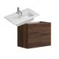Dansani Luna Urban 60 mini mbelst m/Mini Minore vask og skuffer - Brun eg