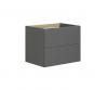 Dansani Luna vaskeskab 60x48 m/skuffer - Gr� mat