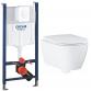 Grohe Essence Rimless toiletpakke inkl. s�de m/soft-close, cisterne og hvid betjening