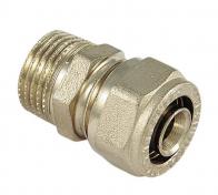 Tiemme alupex koblingsnippel 20 mm - 1/2