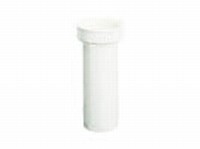 PP hvid tilslutningsrr 1.1/2 - 40 mm - 120 mm