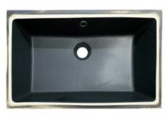 Lavabo Slim 50 hndvask t/underlimning -  Med overlb - Mat sort
