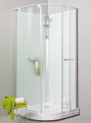 Noro Ocean 90R brusekabine m/hvide bagv�gge og bruses�t