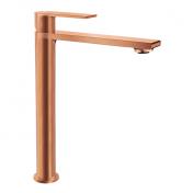 Noro Neo bowlearmatur m/vandsparer u/bundventil - B�rstet kobber