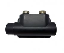 Kriss Twin Manuel ventilsæt 1/2" - Vinkelløbende - Venstre - Mat sort Kriss Twin Manuel ventilsæt 1/2" - Vinkelløbende - Venstre - Mat sort