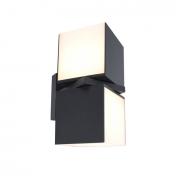 Lutec Architectural Cuba udendrslampe til vg - 2 lys - Mat sort