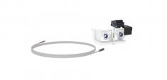 Geberit betjeningss�t med elektronisk skyludl�sning, netdrift, dobbeltskyl til eksterne knapper