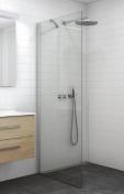 Outlet - Dansani Match D 90 fast v�g - Klar glas/matkrom