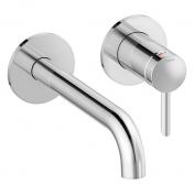 Damixa Iris håndvaskarmatur til indbygning m/Koldstart - 180 mm - Krom