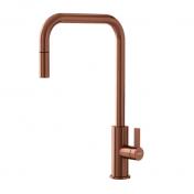 Lavabo Alkymist 588 RS Square k�kkenarmatur m/udtr�k - B�rstet kobber PVD
