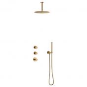 Damixa Iris XS 2 brusesystem til indbygning - Loft - B�rstet bronze