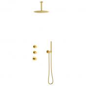 Damixa Iris XS 2 brusesystem til indbygning - Loft - B�rstet messing