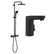 Grohe Vitalio Get E komplet pakke til badev�relset - Mat sort