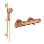 Grohe Precision komplet brusesystem m/Joy+ h�ndbruser - B�rstet Warm Sunset