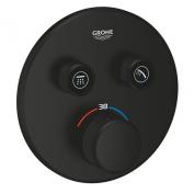 Grohe Grohtherm SmartControl brusearmatur til indbygning til kar eller brus - Mat sort