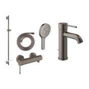 Grohe Essence komplet pakke til badev�relset - B�rstet Hard Graphite