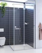Dansani Match B+D bruseniche m/fast v�g 70x70 - Klar glas/krom
