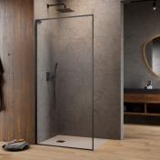 Str�mberg Walk-in 305 fast brusev�g 70 cm - Venstre - Klar glas/b�rstet gunmetal