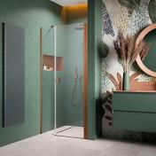 Str�mberg Noma 45 svingd�r m/sidepanel 1000mm - H�jre - B�rstet kobber