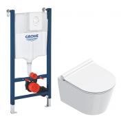 Catalano Zero 46 ultra kompakt toiletpakke inkl. s�de m/softclose, cisterne og betjening i hvid