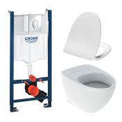 If Sign Art toiletpakke inkl. Grohe cisterne, krom betjeningsplade og sde m/soft-close