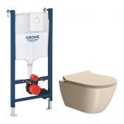 GSI Pura Creta 50 toiletpakke inkl. sde m. softclose, cisterne og hvid betjening