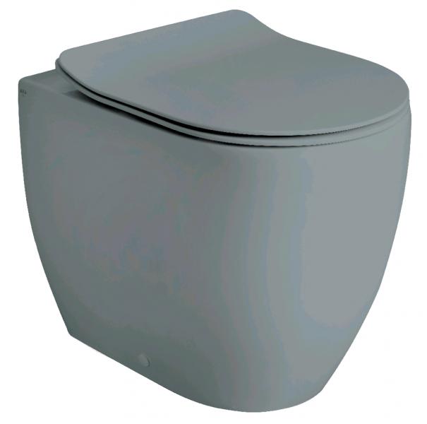 Lavabo Glomp Rimless BTW gulvst&aring;ende toilet - Mat gr&aring;