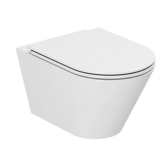 Lavabo Forma rimless væghængt toilet inkl. sæde og Vortex skyl Lavabo Forma rimless væghængt toilet inkl. sæde og Vortex skyl