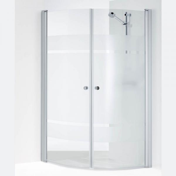 Outlet - Ifö Space 2000 SBNF2-700 Brusevæg - Halvfrostet glas Outlet - Ifö Space 2000 SBNF2-700 Brusevæg - Halvfrostet glas