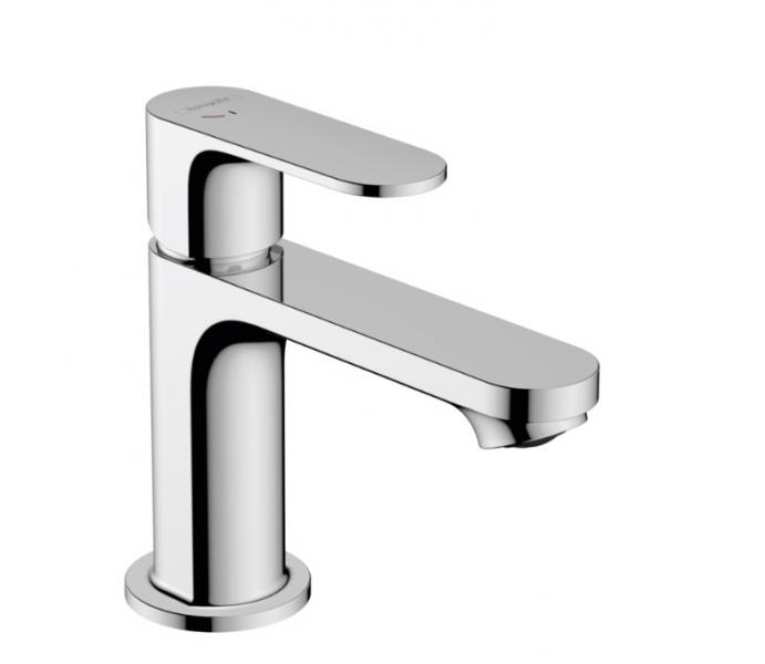 hansgrohe Rebris S 80 håndvaskarmatur m/Coolstart og løft-op bundventil - Krom