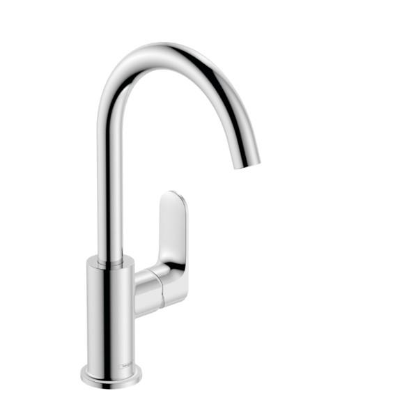 hansgrohe Rebris S 210 håndvaskarmatur m/svingtud og løft-op bundventil - Krom