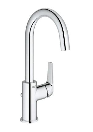 Grohe Bau Flow håndvaskarmatur Eco m/løft-op bundventil - Krom Grohe Bau Flow håndvaskarmatur Eco m/løft-op bundventil - Krom