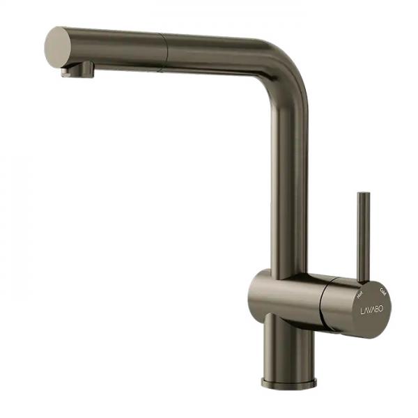 Lavabo Kubus 385 RS k&oslash;kkenarmatur m/udtr&aelig;k - Dark bronze