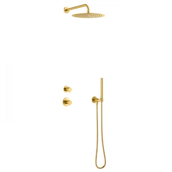 Damixa Iris DS 1 brusesystem til indbygning - Børstet messing Damixa Iris DS 1 brusesystem til indbygning - Børstet messing