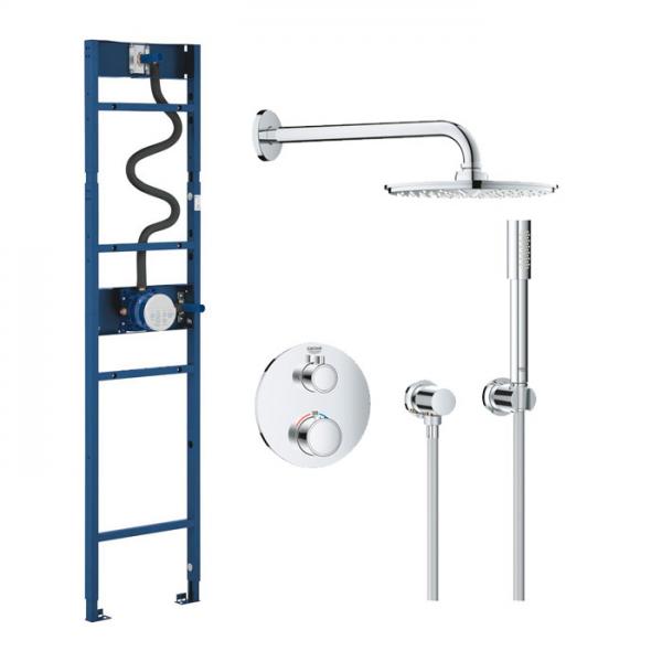 Grohe Grohtherm 310 komplet brusesystem m/Shower Frame - Krom Grohe Grohtherm 310 komplet brusesystem m/Shower Frame - Krom